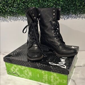 Sam Edelman Black Leather Women's Boots